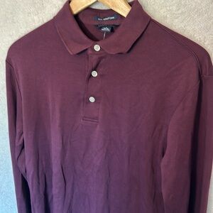 NWT - Land's End Collared Mens Long Sleeve Top